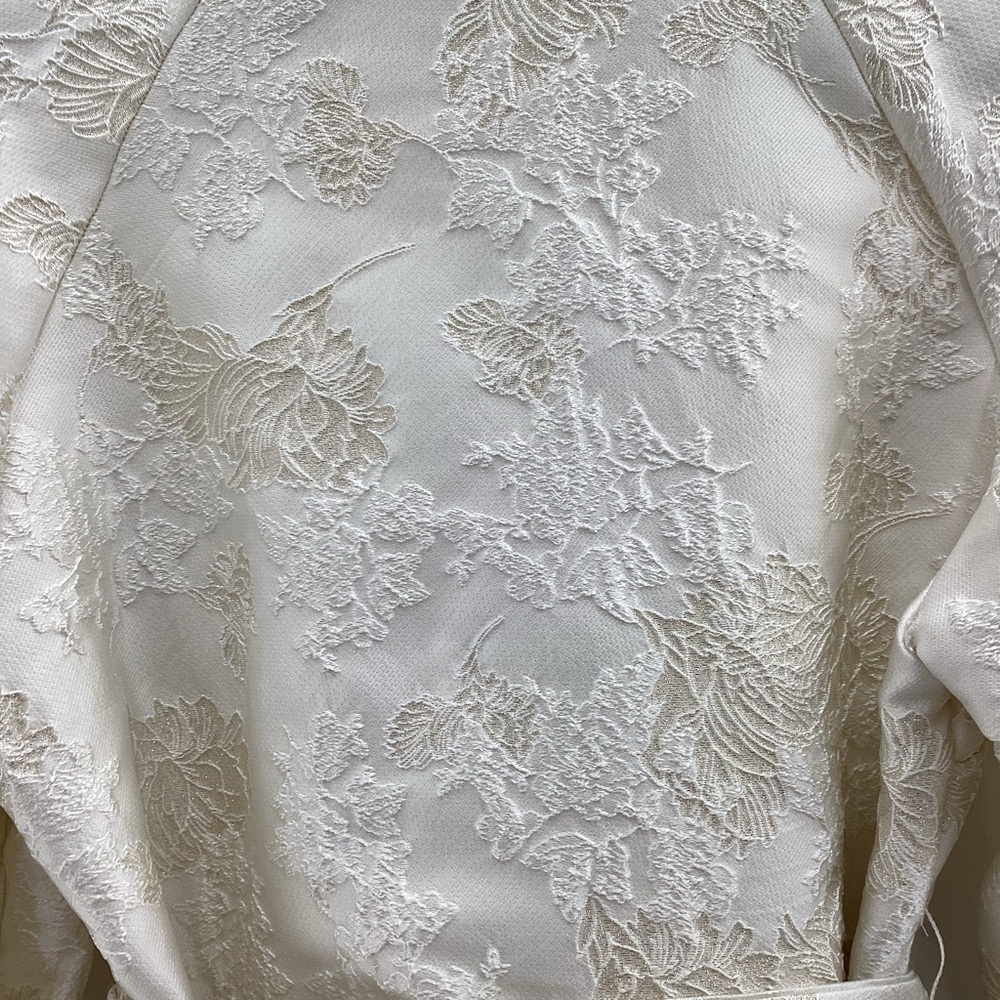 Ellison Shimmer Jacquad Dress in Cream - Picture 6 of 13